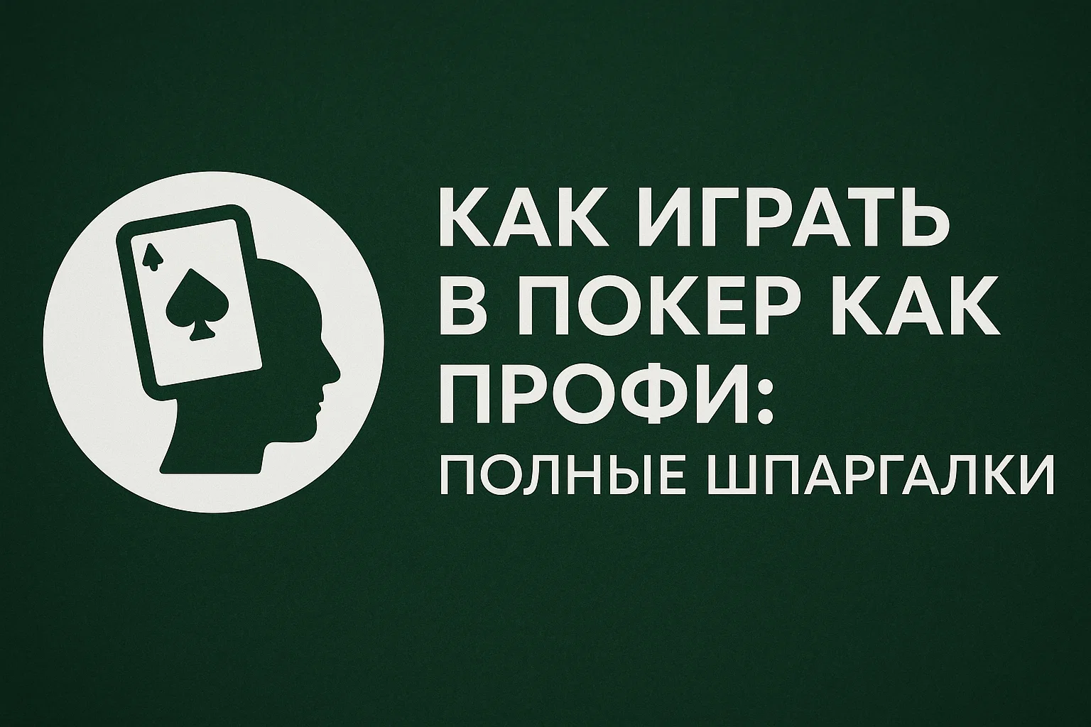 Как Играть в Покер Как Профи: Полные Шпаргалки
